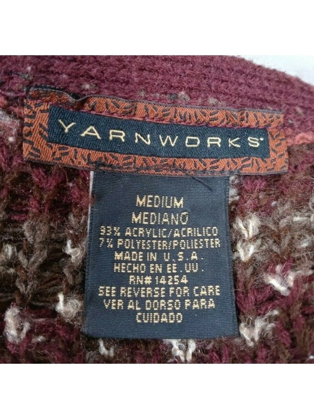 Vintage Yarnworks Women's Beautiful Cardigan Sweater Size Medium - Picture 4 of 4